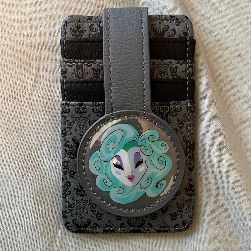Disney Gray and Black Card Holder with Character Design